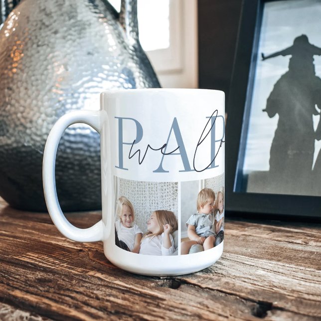 Pappou We Love You 4 Photo Collage Coffee Mug (Creator Uploaded)