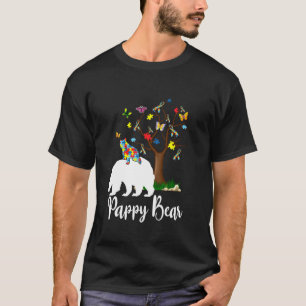Pappy Bear Autism Awareness Love Support T-Shirt