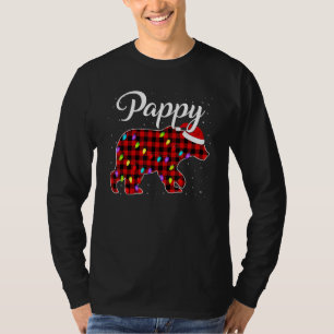 Pappy Bear , Red Buffalo Plaid Pappy Bear Pajama T-Shirt