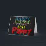 Pappy Birthday Card<br><div class="desc">Your grandpa has a special name and you want him to feel special on his birthday. This Pappy birthday card lets your grandfather know he is the world's best! Use the suggested text or customise the message for a truly personalised card for Pappy.</div>