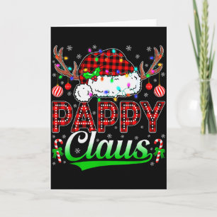 Pappy Claus Christmas Lights Matching Family Xmas  Card