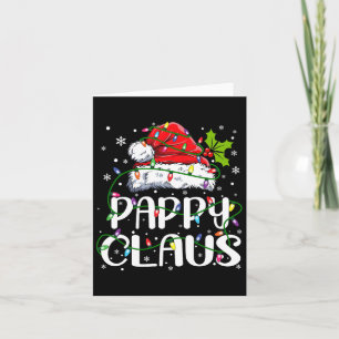 Pappy Claus Christmas Santa Hat Matching Family Xm Card