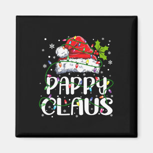 Pappy Claus Christmas Santa Hat Matching Family Xm Magnet