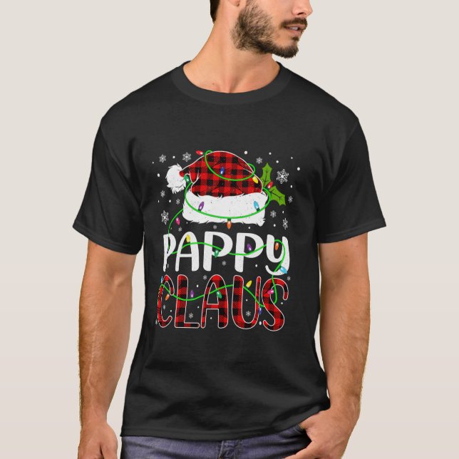 Pappy Claus Santa Funny Christmas Pajama Matching  T-Shirt (Front)