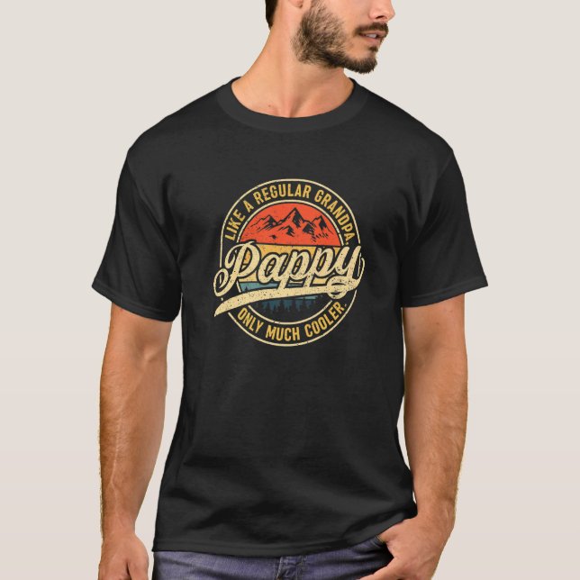 Pappy Definition Like Regular Grandpa Only Cooler T-Shirt (Front)