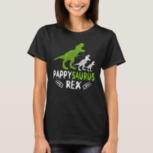 Pappy Dinosaur Pappysaurus 2 Two Kids Christmas Fa T-Shirt