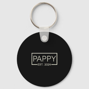 Pappy Est 2024 New Dad Father's Day Men Cket  Key Ring
