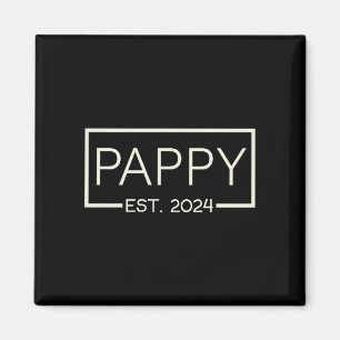 Pappy Est 2024 New Dad Father's Day Men Cket  Magnet