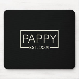 Pappy Est 2024 New Dad Father's Day Men Cket  Mouse Pad