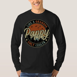Pappy Like A Grandpa Only Cooler Vintage Retro T-Shirt