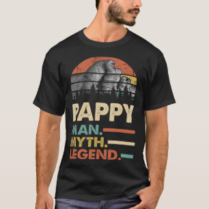 Pappy Man Myth Legend Vintage Men Retro Classic Gr T-Shirt