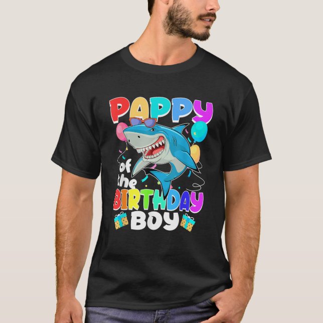 Pappy of the Birthday Boy Family Matching Party Sh T-Shirt (Front)