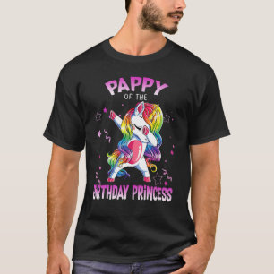 Pappy of the Birthday Party Princess Dabbing Unico T-Shirt
