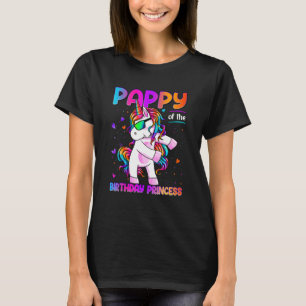 Pappy of the Birthday Princess Girl Dabbing Unicor T-Shirt