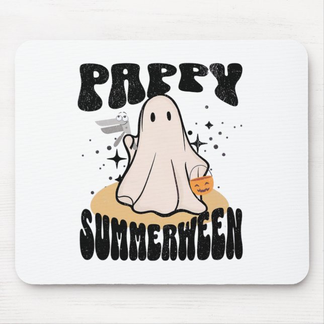 Pappy Summerween Ob Nurse Halloween Ghost With Spe Mouse Pad (Front)