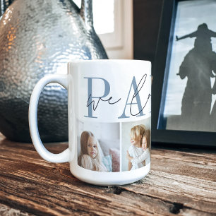 Pappy We Love You 4 Photo Collage Coffee Mug