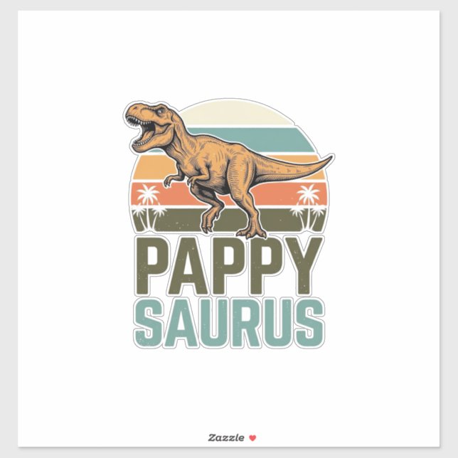 Pappysaurus Funny Dinosaur Vintage Sunset Shirt_1 (Sheet)