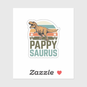 Pappysaurus Funny Dinosaur Vintage Sunset Shirt_1