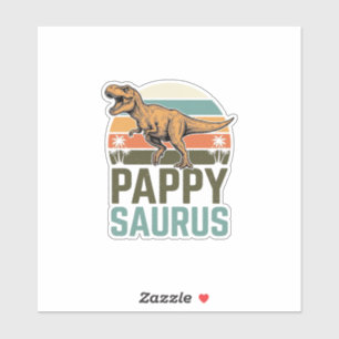 Pappysaurus Funny Dinosaur Vintage Sunset Shirt_1