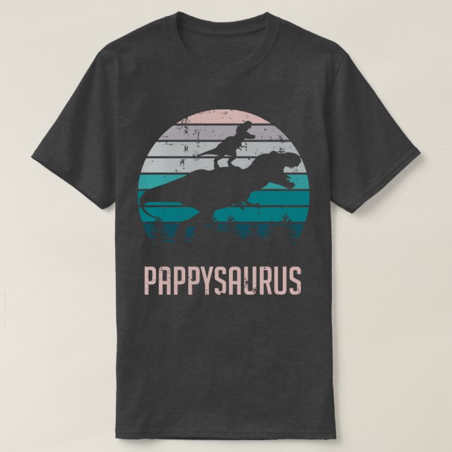 Pappysaurus TRex Dinosaur T-Shirt (Design Front)