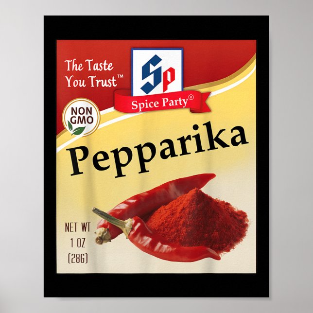 Paprika Condiment Costume Holiday Spice Group Cost Poster (Front)