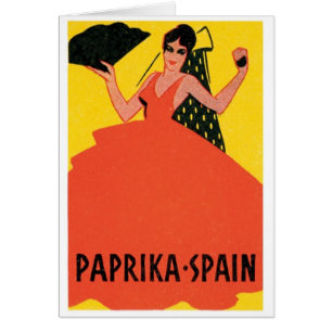 Paprika Spain VIntage Label