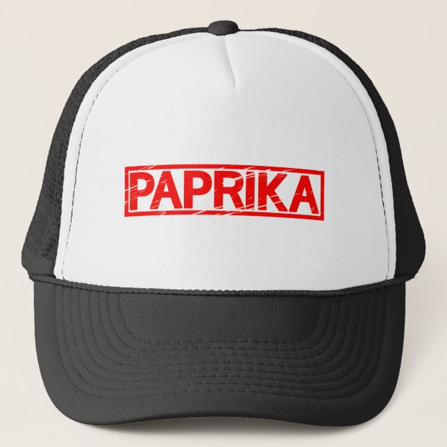 Paprika Stamp Trucker Hat (Front)