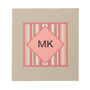 Paprika Stripes Pattern Notepad
