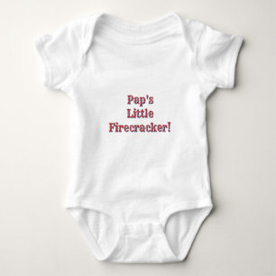 Pap's Little Firecracker! USA 250 Fireworks Baby Bodysuit