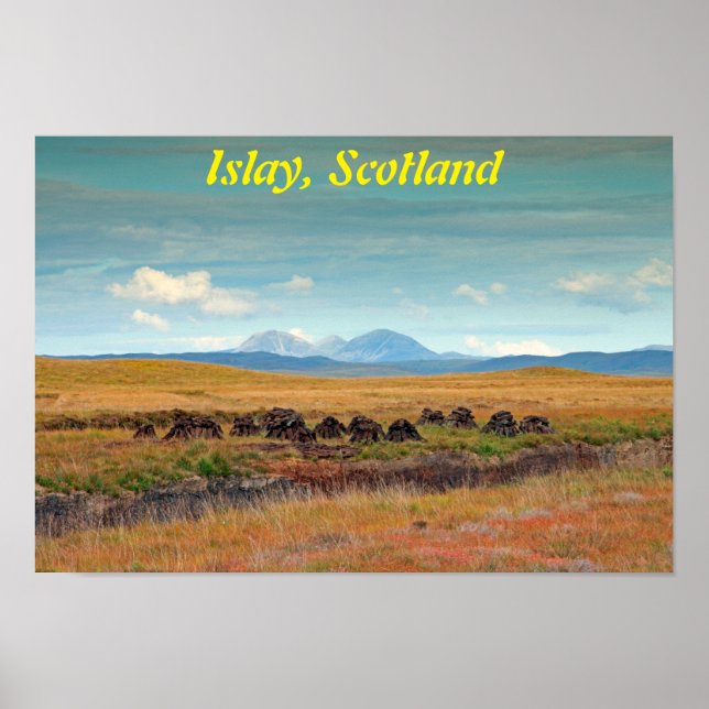 Paps of Jura from Islay, Scotland Poster (Front)