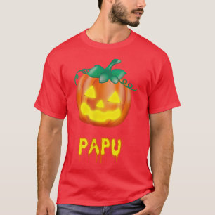 Papu Funny Halloween Family JackOLantern Pumpkin  T-Shirt