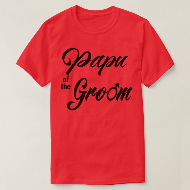 Papu Of Groom Wedding Party Matching Bridal Party  T-Shirt (Design Front)