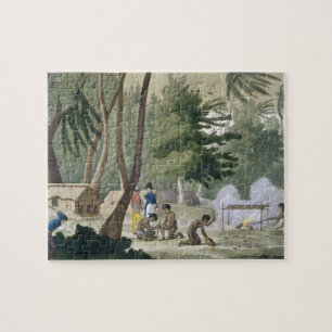 Papu tribe on the Isle of Rawak, plate 20 from 'Le Jigsaw Puzzle