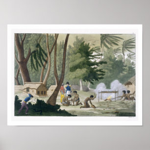 Papu tribe on the Isle of Rawak, plate 20 from 'Le Poster