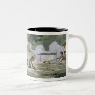 Papu tribe on the Isle of Rawak, plate 20 from 'Le Two-Tone Coffee Mug