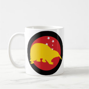 Papua Echidna Papuan National Animal Flag Coffee Mug