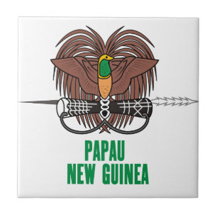 PAPUA NEW GUINEA - emblem/flag/coat of arms/symbol Tile