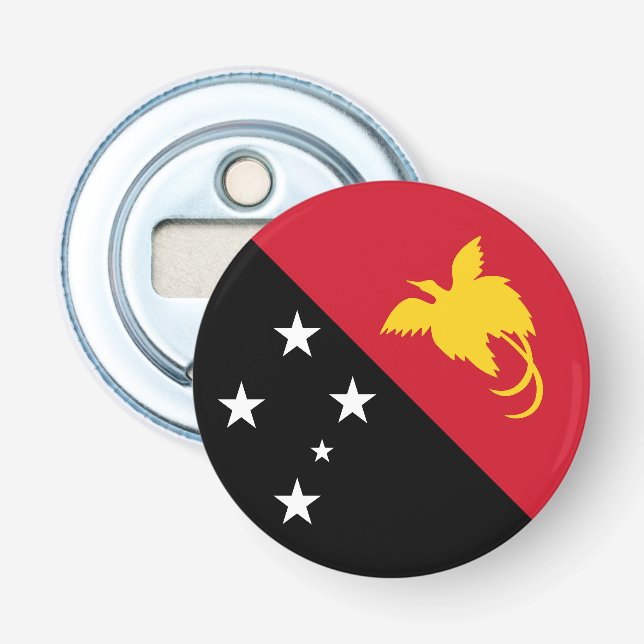 Papua New Guinea Flag Bottle Opener (Front)