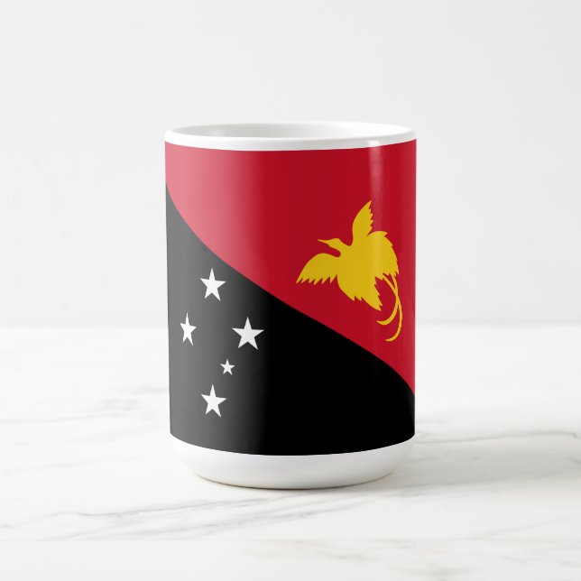 Papua New Guinea flag Coffee Mug (Center)