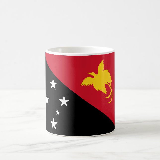Papua New Guinea Flag Coffee Mug (Center)