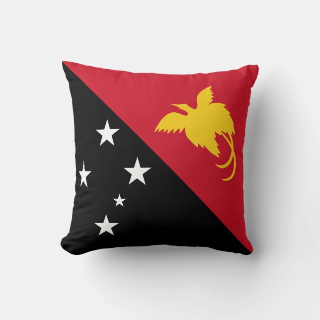 Papua New Guinea Flag Cushion (Front)