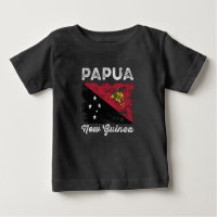 Papua New Guinea Flag Distressed
