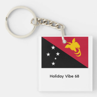 Papua New Guinea flag Key Ring