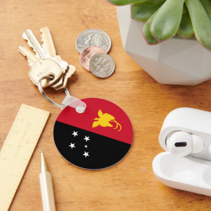 Papua New Guinea flag Key Ring