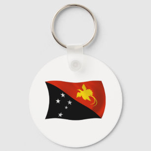Papua New Guinea Flag Keychain