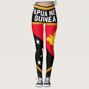 Papua New Guinea Flag Leggings