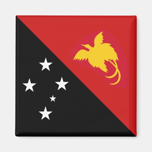 Papua New Guinea Flag Magnet (Front)