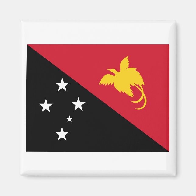 Papua New Guinea Flag Magnet (Front)