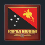 Papua New Guinea Flag Magnet<br><div class="desc">Papua New Guinea Flag</div>