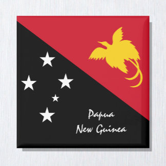 Papua New Guinea flag Magnet, Oceania holiday Magnet